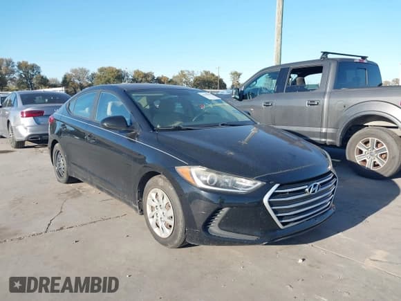 ✅ 2017 Hyundai Elantra SE • VIN: KMHD74LF3HU223864 • Lot: 43678885. Listed on IAAI with 119,165 mi. Free auction sales archive from the USA and detailed vehicle history report at DreamBid. Image 1.
