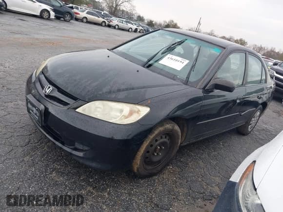 ✅ 2005 Honda Civic LX • VIN: JHMES165X5S001823 • Лот: 43610194. Опубликован ранее на IAAI с пробегом 202 752 миль. Бесплатный доступ к архиву аукционных продаж из США и подробный отчёт об истории автомобиля на DreamBid. Изображение 2.