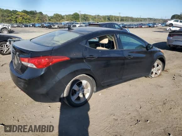 2013 Hyundai Elantra GLS z VIN KMHDH4AE1DU732336, wystawiony jako Copart lot #86102305 z przebiegiem 147 679 mil mil oraz Szkoda całkowita • Salvage title. Historia ofert i sprzedaży dostępna na DreamBid. Obrazek 3.