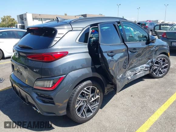 2022 Hyundai Kona N Line с VIN KM8K33A36NU922438, выставлен на аукционе IAAI как лот 43316477 с пробегом 24 079 миль миль и . История ставок и продаж доступна на DreamBid. Изображение 4.