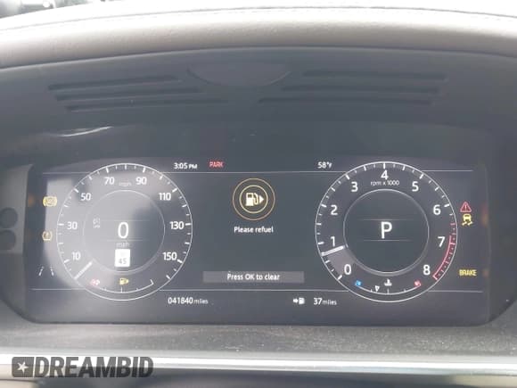 ✅ 2019 Land Rover Range Rover HSE • VIN: SALGS2SV1KA516631 • Lot: 41630116. Listed on IAAI with 41,840 mi. Free auction sales archive from the USA and detailed vehicle history report at DreamBid. Image 7.