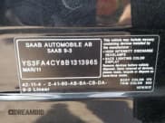 ✅ 2011 Saab 9-3 • VIN: YS3FA4CY8B1313965 • Lot: 62679385. Listed on Copart with 66,541 mi. Free auction sales archive from the USA and detailed vehicle history report at DreamBid. Image 12.