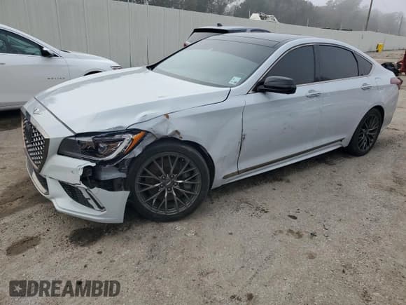 ✅ 2020 Genesis G80 Sport • VIN: KMTFN4JB5LU334638 • Lot: 85529724. Listed on Copart with 89,612 mi. Free auction sales archive from the USA and detailed vehicle history report at DreamBid. Image 1.