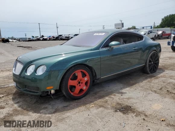 ✅ 2005 Bentley Continental GT GT • VIN: SCBCR63W45C027796 • Lot: 55390734. Listed on Copart with 54,288 mi. Free auction sales archive from the USA and detailed vehicle history report at DreamBid. Image 1.