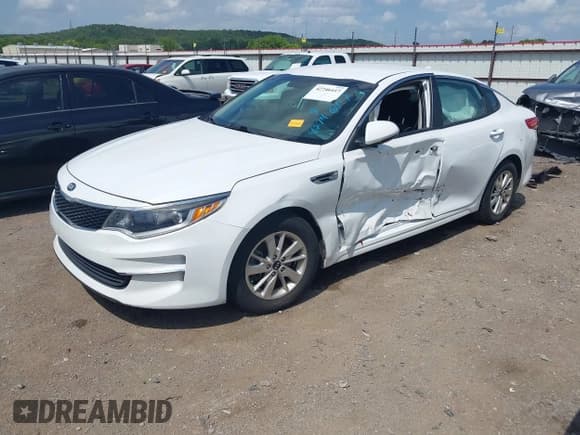 ✅ 2018 Kia Optima LX • VIN: 5XXGT4L30JG235372 • Lot: 42746417. Listed on IAAI with Not provided. Free auction sales archive from the USA and detailed vehicle history report at DreamBid. Image 2.