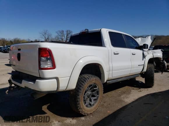 2022 Ram 1500 Lone Star with VIN 1C6SRFFT7NN236066, listed as a Copart auction lot 46661134 with 29,545 mi miles and Non repairable. Bid and sale history available at DreamBid. Image 3.