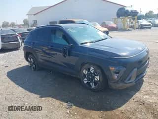 2024 Hyundai Kona SEL with VIN KM8HCCAB7RU086937, listed as a IAAI auction lot 43250543 with 6,480 mi miles and . Bid and sale history available at DreamBid. Image 1.