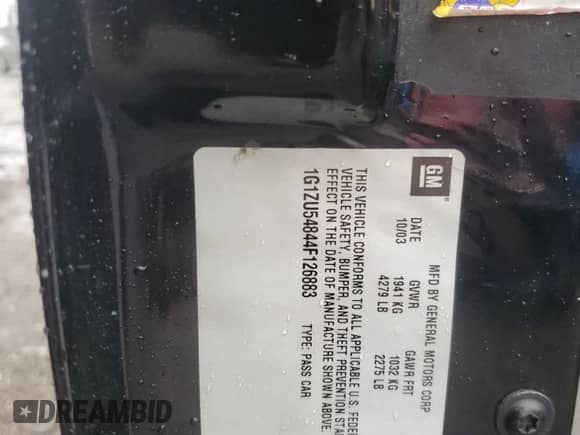 2004 Chevrolet Malibu LT z VIN 1G1ZU54844F126883, wystawiony jako Copart lot #71360564 z przebiegiem 233 377 mil mil oraz Szkoda całkowita • Salvage title. Historia ofert i sprzedaży dostępna na DreamBid. Obrazek 12.