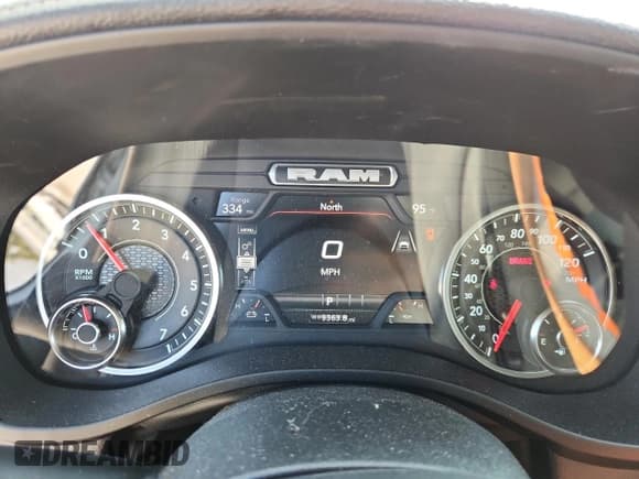 ✅ 2025 Ram 1500 Laramie • VIN: 1C6SRFJP4SN536590 • Lot: 83821945. Listed on Copart with 9,363 mi. Free auction sales archive from the USA and detailed vehicle history report at DreamBid. Image 9.