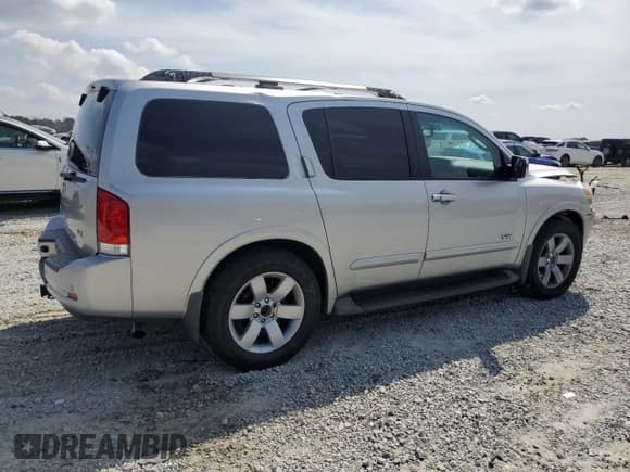 ✅ 2008 Nissan Armada LE • VIN: 5N1BA08D98N608591 • Lot: 48399795. Listed on Copart with 196,246 mi. Free auction sales archive from the USA and detailed vehicle history report at DreamBid. Image 3.