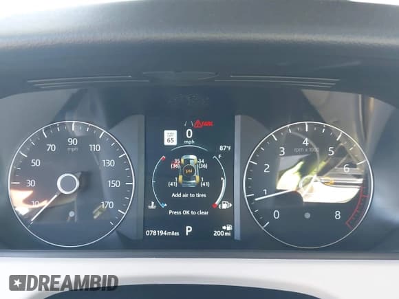 ✅ 2020 Land Rover Range Rover Velar S • VIN: SALYB2EX8LA282457 • Lot: 43465647. Listed on IAAI with 78,194 mi. Free auction sales archive from the USA and detailed vehicle history report at DreamBid. Image 7.