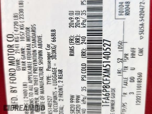 ✅ 2021 Ford Mustang GT • VIN: 1FA6P8CFXM5140527 • Lot: 84394425. Listed on Copart with 29,005 mi. Free auction sales archive from the USA and detailed vehicle history report at DreamBid. Image 12.