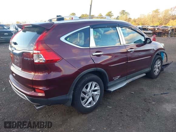 ✅ 2015 Honda CR-V LX • VIN: 2HKRM4H35FH693435 • Lot: 43703555. Listed on IAAI with 138,404 mi. Free auction sales archive from the USA and detailed vehicle history report at DreamBid. Image 4.