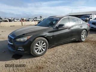 ✅ 2014 Infiniti Q50 Premium • VIN: JN1BV7AR9EM686008 • Lot: 90060645. Listed on Copart with 129,708 mi. Free auction sales archive from the USA and detailed vehicle history report at DreamBid. Image 1.