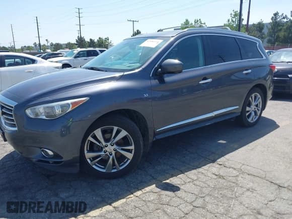 ✅ 2014 Infiniti QX60 • VIN: 5N1AL0MNXEC524906 • Lot: 42106134. Listed on IAAI with 109,280 mi. Free auction sales archive from the USA and detailed vehicle history report at DreamBid. Image 2.