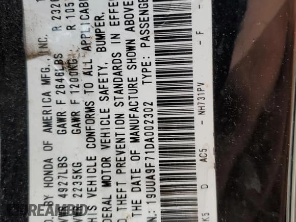 ✅ 2013 Acura TL Advance • VIN: 19UUA9F71DA002302 • Лот: 86651764. Опубликован ранее на Copart с пробегом Не указан. Бесплатный доступ к архиву аукционных продаж из США и подробный отчёт об истории автомобиля на DreamBid. Изображение 13.