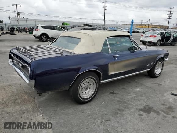 ✅ 1968 Ford Mustang • VIN: 8F03T159216 • Лот: 54606645. Опубликован ранее на Copart с пробегом 93 528 миль. Бесплатный доступ к архиву аукционных продаж из США и подробный отчёт об истории автомобиля на DreamBid. Изображение 3.