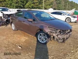 2019 Chevrolet Cruze LT with VIN 1G1BE5SM3K7137024, listed as a IAAI auction lot 43209295 with 90,633 mi miles and . Bid and sale history available at DreamBid. Image 1.