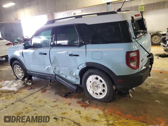✅ 2023 Ford Bronco Sport Heritage • VIN: 3FMCR9G69PRD65574 • Lot: 41687705. Listed on Copart with Not provided. Free auction sales archive from the USA and detailed vehicle history report at DreamBid. Image 2.