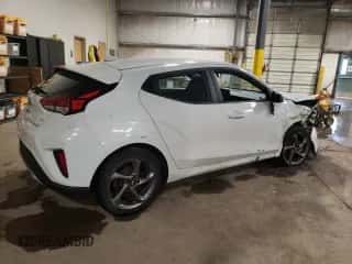 2019 Hyundai Veloster 2.0 with VIN KMHTG6AF1KU013409, listed as a Copart auction lot 54214744 with 37,887 mi miles and Salvage title. Bid and sale history available at DreamBid. Image 3.