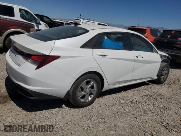 2022 Hyundai Elantra SE with VIN 5NPLL4AGXNH061678, listed as a Copart auction lot 69314095 with 28,436 mi miles and Salvage title. Bid and sale history available at DreamBid. Image 3.