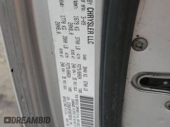 2009 Dodge 1500 TRX с VIN 1D3HB18P39S798748, выставлен на аукционе Copart как лот 80417904 с пробегом 198 442 миль миль и Списание • Salvage title. История ставок и продаж доступна на DreamBid. Изображение 14.