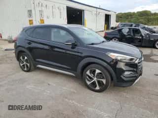 2017 Hyundai Tucson Eco z VIN KM8J33A21HU316617, wystawiony jako Copart lot #86118005 z przebiegiem 129 407 mil mil oraz Czysty tytuł • Clean title. Historia ofert i sprzedaży dostępna na DreamBid. Obrazek 4.