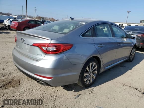 ✅ 2017 Hyundai Sonata Sport • VIN: 5NPE34AF9HH459999 • Lot: 36419313. Listed on Copart with Not provided. Free auction sales archive from the USA and detailed vehicle history report at DreamBid. Image 3.