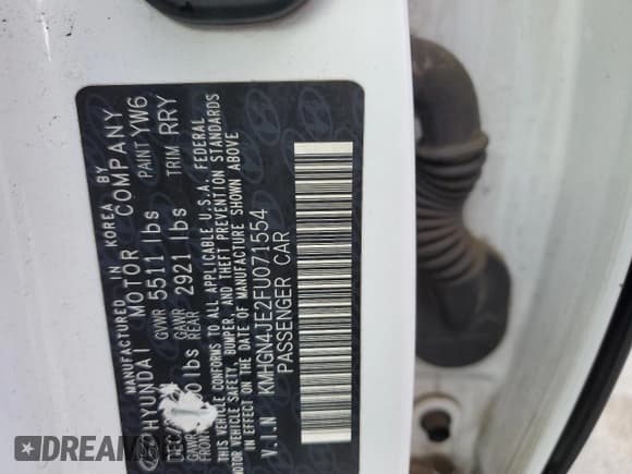 ✅ 2015 Hyundai Genesis 3.8L • VIN: KMHGN4JE2FU071554 • Лот: 84771525. Опубликован ранее на Copart с пробегом 134 264 миль. Бесплатный доступ к архиву аукционных продаж из США и подробный отчёт об истории автомобиля на DreamBid. Изображение 13.