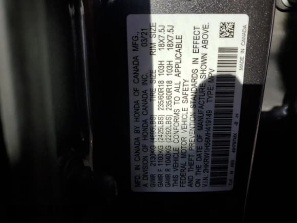 ✅ 2021 Honda CR-V EX • VIN: 2HKRW1H56MH419149 • Lot: 83945205. Listed on Copart with Not provided. Free auction sales archive from the USA and detailed vehicle history report at DreamBid. Image 14.