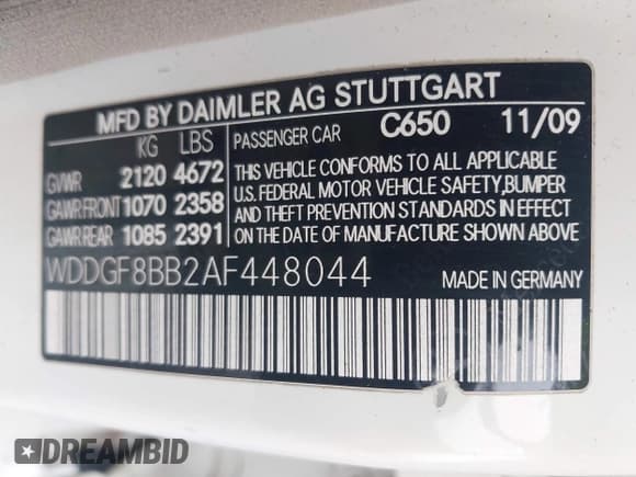 ✅ 2010 Mercedes-Benz C 300 Sport • VIN: WDDGF8BB2AF448044 • Lot: 43555294. Wystawiony na IAAI z przebiegiem 242 461 mil. Bezpłatny archiwum sprzedaży aukcyjnych z USA i szczegółowy raport historii pojazdu na DreamBid. Zdjęcie 9.