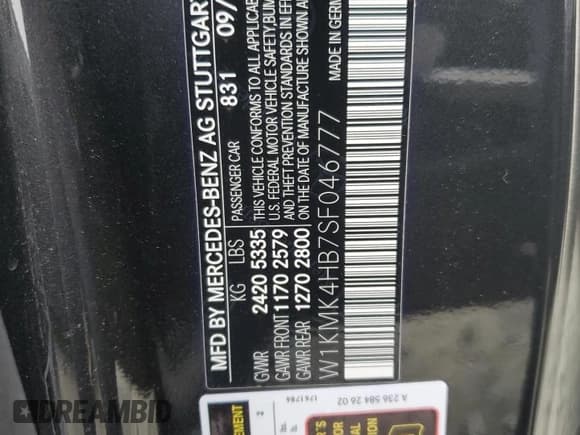 ✅ 2025 Mercedes-Benz CLE 300 • VIN: W1KMK4HB7SF046777 • Лот: 67444985. Опубликован ранее на Copart с пробегом 3 095 миль. Бесплатный доступ к архиву аукционных продаж из США и подробный отчёт об истории автомобиля на DreamBid. Изображение 13.