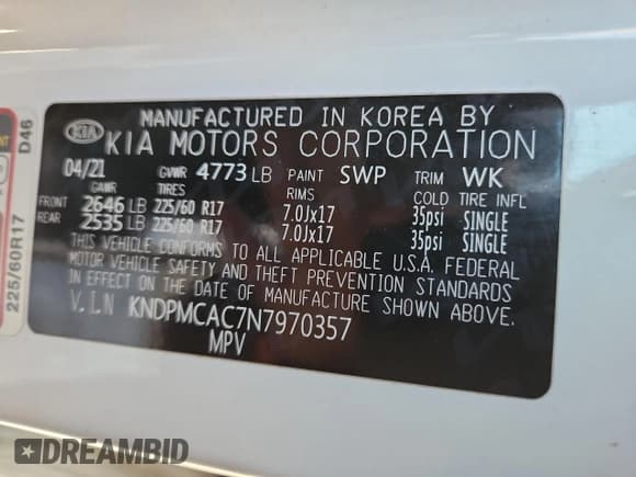 ✅ 2022 Kia Sportage LX • VIN: KNDPMCAC7N7970357 • Lot: 85958685. Wystawiony na Copart z przebiegiem 76 822 mil. Bezpłatny archiwum sprzedaży aukcyjnych z USA i szczegółowy raport historii pojazdu na DreamBid. Zdjęcie 13.