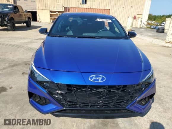 2023 Hyundai Elantra N Line with VIN KMHLR4AF7PU444679, listed as a Copart auction lot 81569595 with 40,661 mi miles and Salvage title. Bid and sale history available at DreamBid. Image 5.
