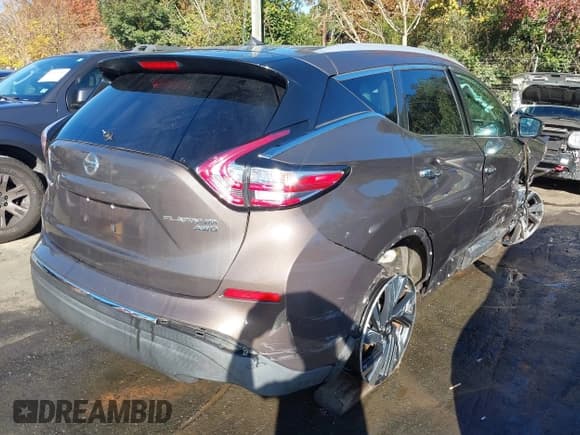 ✅ 2016 Nissan Murano S • VIN: 5N1AZ2MH3GN135214 • Lot: 43627537. Listed on IAAI with 200,632 mi. Free auction sales archive from the USA and detailed vehicle history report at DreamBid. Image 4.