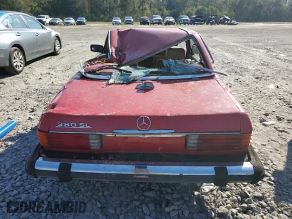 ✅ 1982 Mercedes-Benz 380 SL • VIN: WDBBA45A5CB014255 • Lot: 76545864. Listed on Copart with 168,557 mi. Free auction sales archive from the USA and detailed vehicle history report at DreamBid. Image 6.