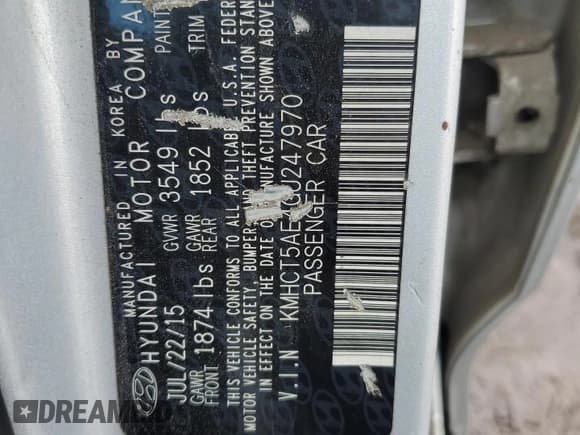 ✅ 2016 Hyundai Accent SE • VIN: KMHCT5AE4GU247970 • Лот: 73723334. Опубликован ранее на Copart с пробегом 207 278 миль. Бесплатный доступ к архиву аукционных продаж из США и подробный отчёт об истории автомобиля на DreamBid. Изображение 12.