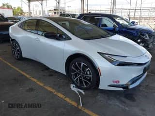 2024 Toyota Prius SE with VIN JTDACACU1R3029115, listed as a IAAI auction lot 43131129 with 19,509 mi miles and . Bid and sale history available at DreamBid. Image 1.