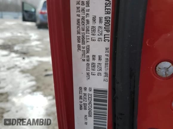 ✅ 2012 Dodge Challenger SXT Plus • VIN: 2C3CDYAG7CH246608 • Lot: 88947455. Wystawiony na Copart z przebiegiem 99 156 mil. Bezpłatny archiwum sprzedaży aukcyjnych z USA i szczegółowy raport historii pojazdu na DreamBid. Zdjęcie 13.