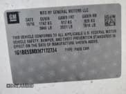 ✅ 2017 Chevrolet Cruze LT • VIN: 1G1BE5SMXH7172734 • Lot: 65258545. Listed on Copart with Not provided. Free auction sales archive from the USA and detailed vehicle history report at DreamBid. Image 12.