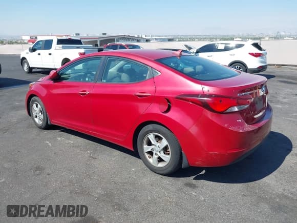 ✅ 2015 Hyundai Elantra SE • VIN: KMHDH4AE7FU449748 • Lot: 42935385. Listed on IAAI with 70,870 mi. Free auction sales archive from the USA and detailed vehicle history report at DreamBid. Image 3.