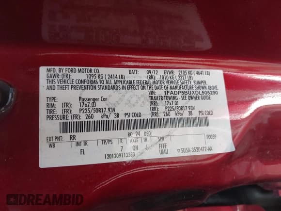 ✅ 2013 Ford C-Max SEL • VIN: 1FADP5BUXDL505290 • Lot: 42948061. Wystawiony na IAAI z przebiegiem 169 343 mil. Bezpłatny archiwum sprzedaży aukcyjnych z USA i szczegółowy raport historii pojazdu na DreamBid. Zdjęcie 9.