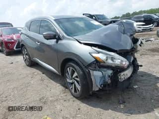 2015 Nissan Murano Platinum with VIN 5N1AZ2MG1FN258466, listed as a IAAI auction lot 42294149 with 74,720 mi miles and . Bid and sale history available at DreamBid. Image 1.