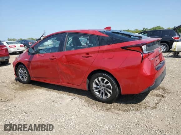 2021 Toyota Prius L Eco with VIN JTDKAMFU9M3134940, listed as a Copart auction lot 71632875 with 34,382 mi miles and Salvage title. Bid and sale history available at DreamBid. Image 2.