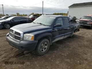 ✅ 2005 Dodge Dakota ST • VIN: 1D7HW28N85S136973 • Лот: 86591855. Опубликован ранее на Copart с пробегом Не указан. Бесплатный доступ к архиву аукционных продаж из США и подробный отчёт об истории автомобиля на DreamBid. Изображение 1.