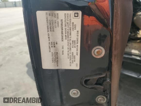 ✅ 1997 GMC Sierra 2500 • VIN: 1GTGC29F4VE539434 • Лот: 50411315. Опубликован ранее на Copart с пробегом Не указан. Бесплатный доступ к архиву аукционных продаж из США и подробный отчёт об истории автомобиля на DreamBid. Изображение 12.