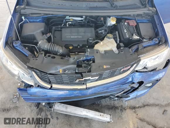 2020 Chevrolet Sonic Premier with VIN 1G1JF6SB6L4103398, listed as a Copart auction lot 75131904 with 45,371 mi miles and Salvage title. Bid and sale history available at DreamBid. Image 12.