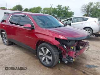2020 Chevrolet Traverse LT with VIN 1GNEVHKW0LJ322859, listed as a IAAI auction lot 42543694 with 81,159 mi miles and . Bid and sale history available at DreamBid. Image 1.