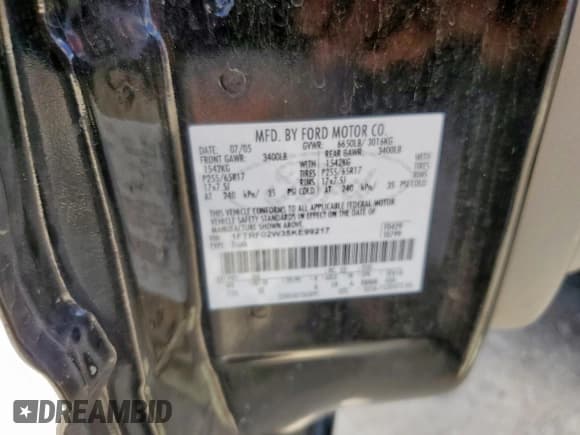 ✅ 2005 Ford F-150 STX • VIN: 1FTRF02W35KE99217 • Lot: 81480545. Wystawiony na Copart z przebiegiem 289 194 mil. Bezpłatny archiwum sprzedaży aukcyjnych z USA i szczegółowy raport historii pojazdu na DreamBid. Zdjęcie 12.