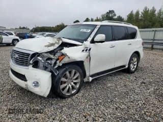 ✅ 2014 Infiniti QX80 • VIN: JN8AZ2NF4E9553681 • Lot: 85417905. Listed on Copart with 133,028 mi. Free auction sales archive from the USA and detailed vehicle history report at DreamBid. Image 1.